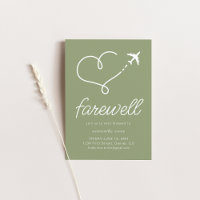 Farewell Moving Retirement Party Convide com Avião