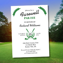 Convite Farewell Retirement Golf Club Wreath Themed Party