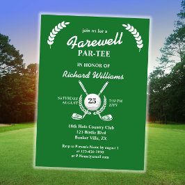 Convite Farewell Retirement Golf Clusters Wreath Themed Pa
