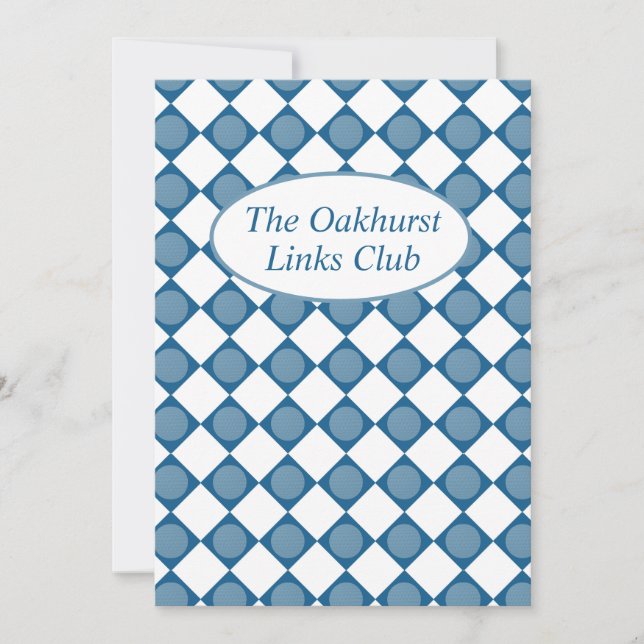 Convite Farewell to the Fairways A Toast to the Season (Frente)