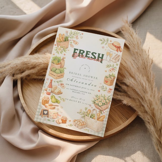 Convite Farm Fresh Market Bridal Shower (Criador carregado)