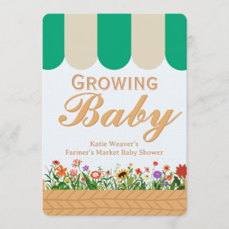 Convite Farmers Market Baby Shower - Gender Neutral 