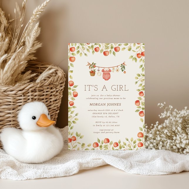 Convite Farmhouse Baby Clothesline Baby Shower (Criador carregado)