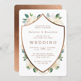 Convite Farmhouse Fresca Fall Crest Rustic Frame Casamento