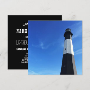 Convite farol da ilha de Tybee