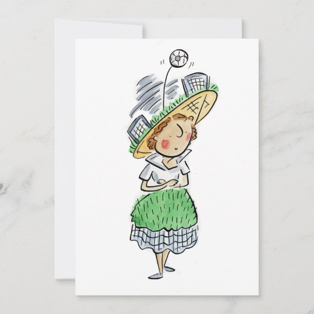 Convite Fashion de futebol (Frente)