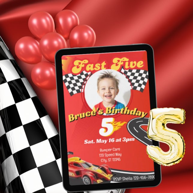 Convite Fast Five, Picture Racing 5º Aniversário (Criador carregado)
