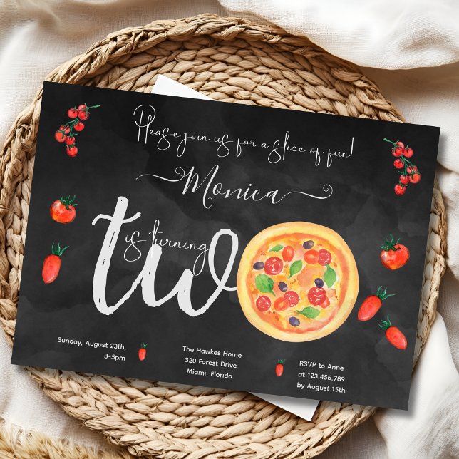 Convite Fatia de diversão, segundo aniversário (Criador carregado)