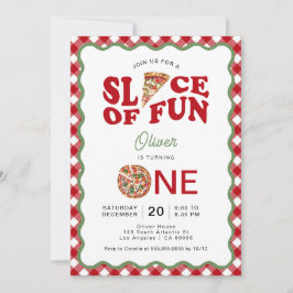 Convite Fatia De Divertimento | Primeiro aniversario Wavy 
