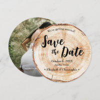 Fatia de Madeira Corte Foto Personalizada Casament