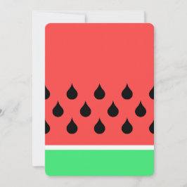 Convite fatia de melancia