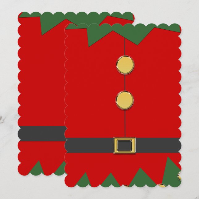 Convite fato elfo (Frente/Verso)