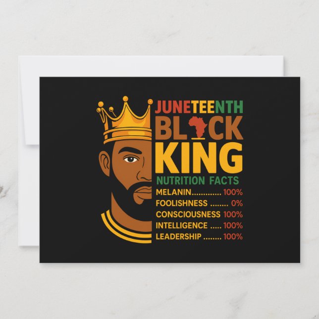 Convite Fatos Nutricionais Negros Orgulho Africano Junetee (Frente)