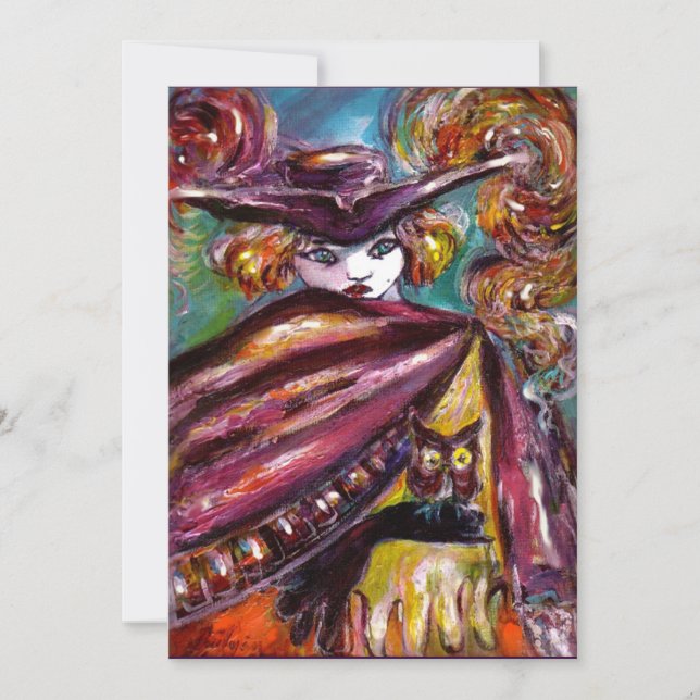 Convite FAUST/ Máscara Misteriosa com o Tricorn Costume Pa (Frente)