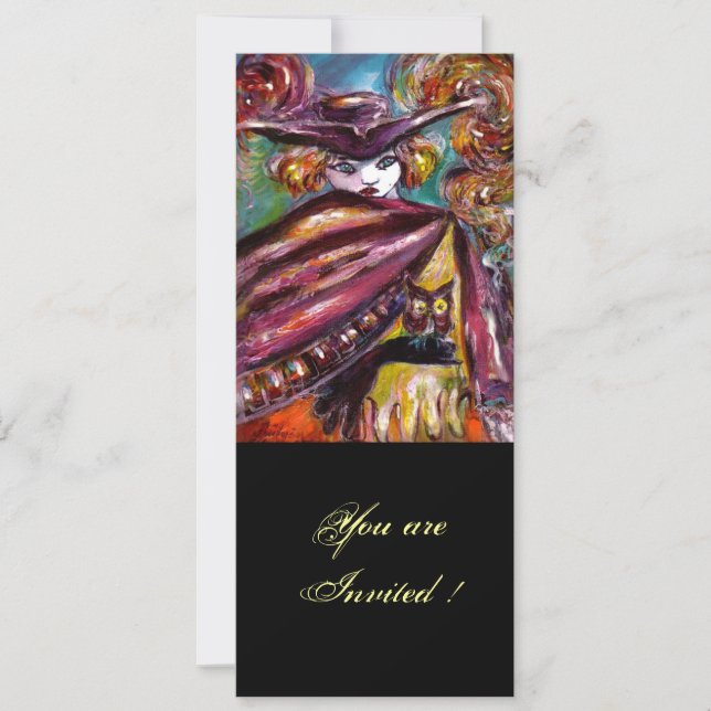 Convite FAUST/ Máscara Misteriosa com o Tricorn Costume Pa (Frente)