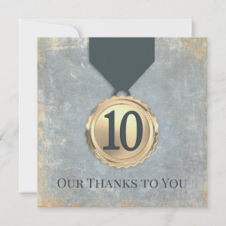 Convite Faux aged stone employee anniversary gifts
