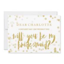 Faux Dourado Confetti Você Será Minha Garota