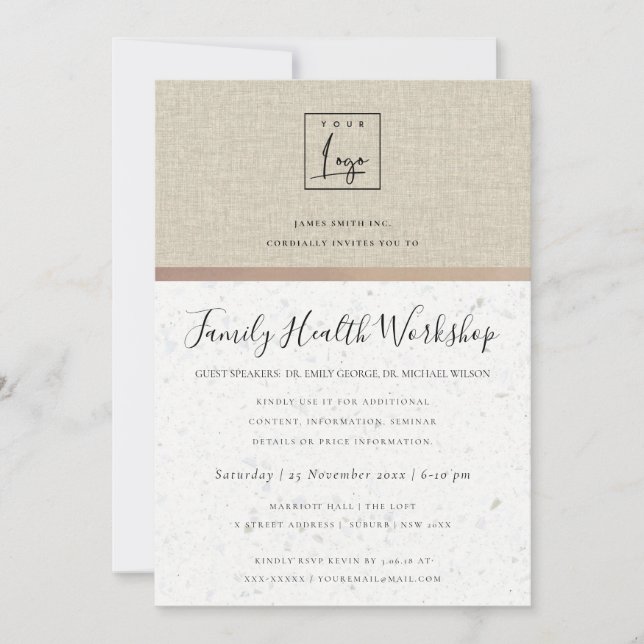 CONVITE FAUX DOURADO SEMINÁRIO CORPORATIVO GLAMOROSO EVENT (Frente)