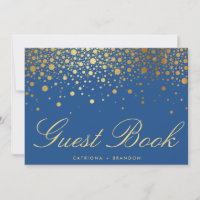 Faux Gold Foil Confetti - Símbolo Elegante do Livr