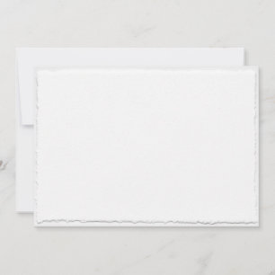 Convite Faux Torn Deckle Edge Wedation Modelo