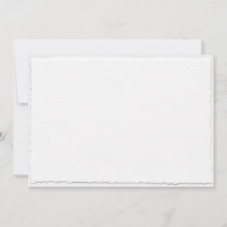 Convite Faux Torn Deckle Edge Wedation Modelo