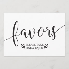 Convite Favor Floral Elegante Sinal de Decoração de Casame