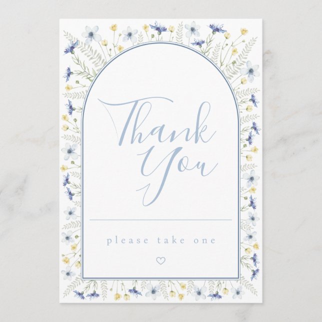 Convite Favors Table Card (Frente)