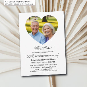 Convite Fazemos Ainda Foto de Aniversário de Casamento de