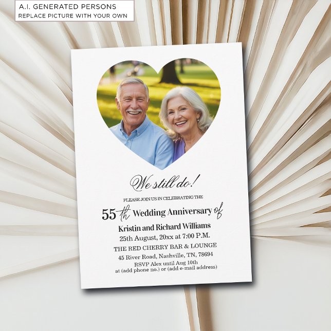 Convite Fazemos Ainda Foto de Aniversário de Casamento de  (Criador carregado)