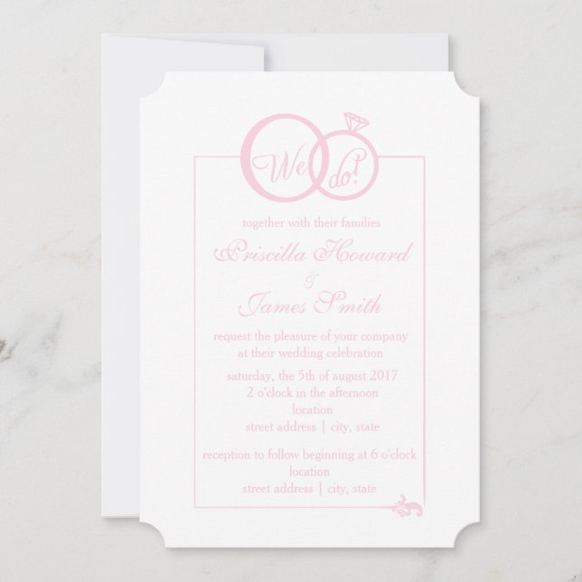 Convite Fazemos Casamento (Frente)