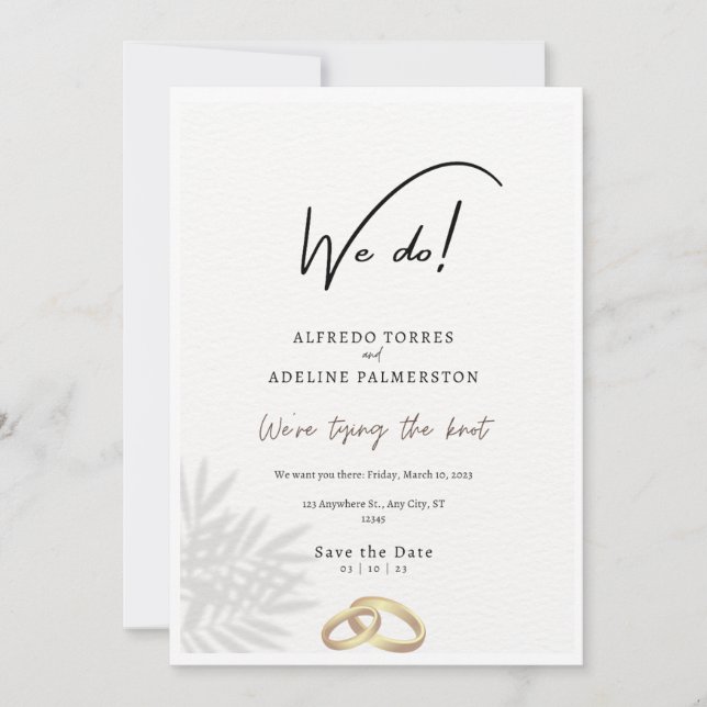 Convite Fazemos placas para Festa de casamento e download  (Frente)