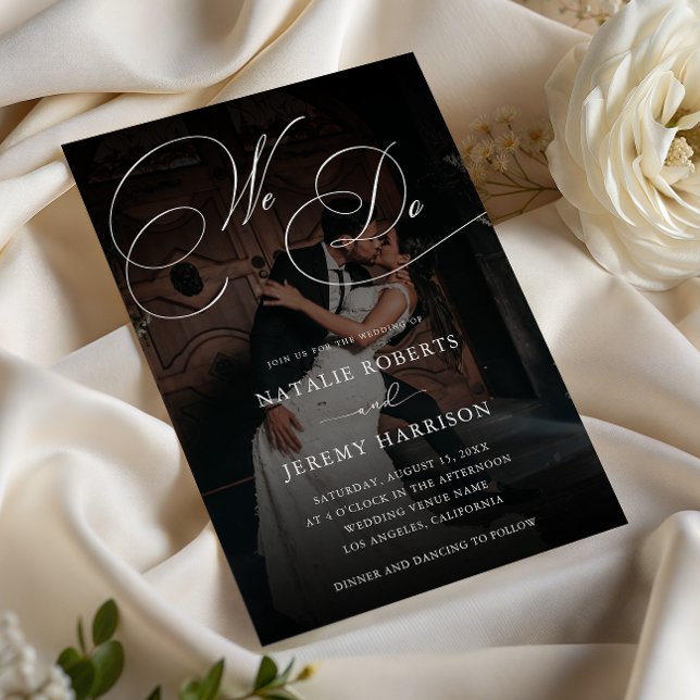 Convite Fazemos Script De Casamento De Código QR De Foto E (Criador carregado)