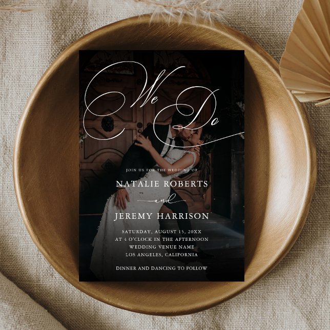 Convite Fazemos Script De Casamento De Código QR De Foto E (Criador carregado)