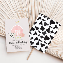 Fazenda animal celeiro rosa aniversário