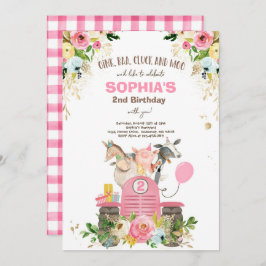 Convite Fazenda Aniversário Rosa Fiducioso Festa Antiga Ma