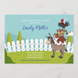 Convite Fazenda chá de fraldas