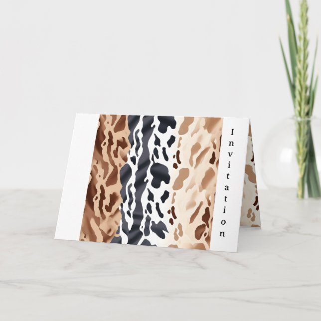 Convite Fazenda de casamento Impressão 6 (Frente)