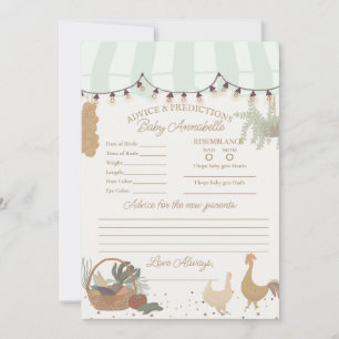 Convite Fazenda de mercado para agricultores verdes consel