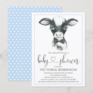 Convite Fazenda De Vaca Chamas De Bebê