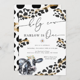 Convite Fazenda Holy Cow Country Primeiro Aniversário