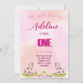 Convite fazenda menina UM