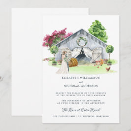 Convite Fazenda Rústica no Campo | Casamento Elegante no C