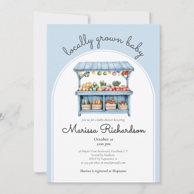 Convite Fazendeiros vendem Chá para bebês (Frente)