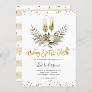 Convite Fazer Espíritos Brilhantes do Natal