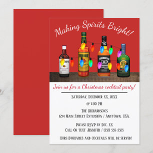 Convite Fazer Espíritos Brilhantes do Natal