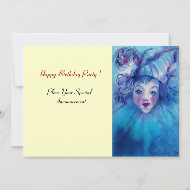 CONVITE FECHADO EM AZUL (Frente)