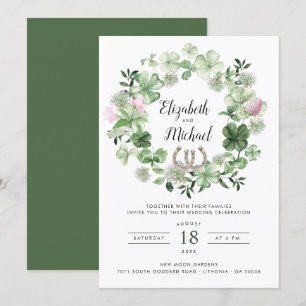 Convite Fecho de vegetação botânica   Ferradura