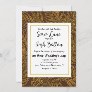 Convite Fécula autóctone em castanho