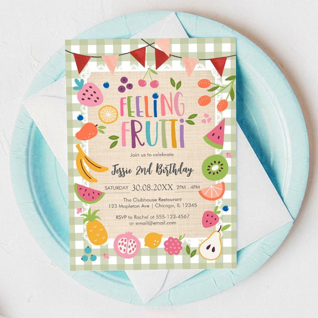 Convite Feeling Fruitti Birthday Invitation (Criador carregado)