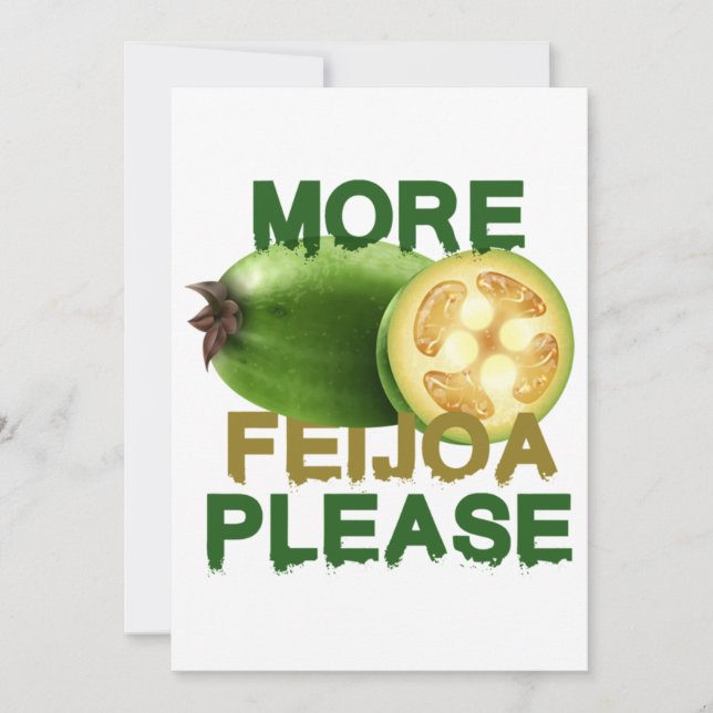 CONVITE FEIJOA FRUIT ! CUTE GIFT FOR RARELY FRUIT LOVERS E (Frente)